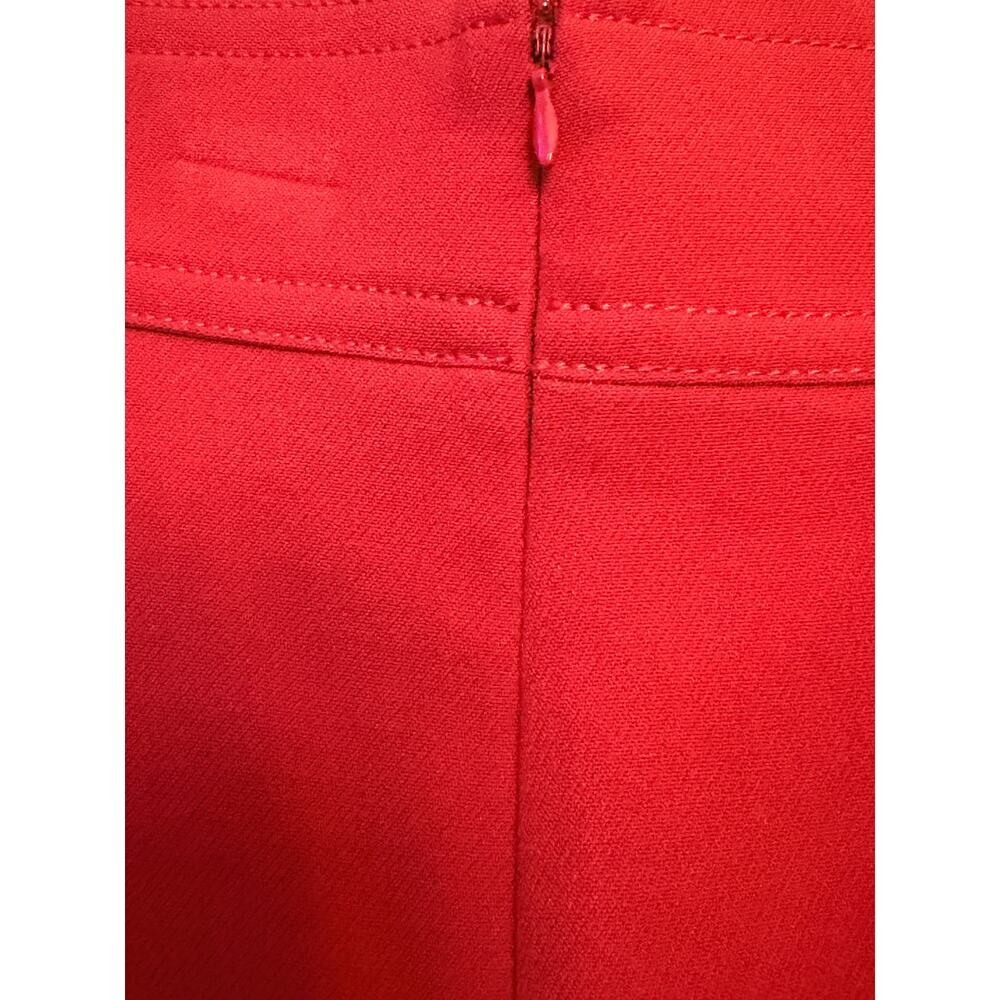Ann Taylor Women’s Pencil Straight Front Slit Knee Length Skirt Red Size 8 - Picture 9 of 14